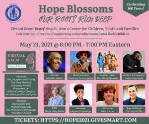 St. Ann's Center 160th Anniversary "Hope Blossoms" Gala