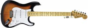 2014 Fender sunburst Custom Shop Stratocaster guitar played onstage by guitar legend Eric Clapton.