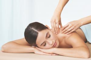 Woman getting professional massage