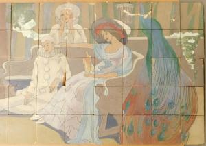 Monumental Rookwood tile mural salvaged from a historic theater in Washington, D.C.