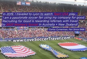 I am a passionate soccer fan, and I love helping other fans fund their 2023 World Cup Trip #collaboration #fundgrouptrip #lovesoccertravel www.LoveSoccerTravel.com