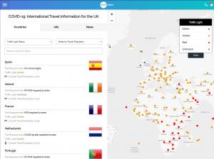 Screenshot from country page