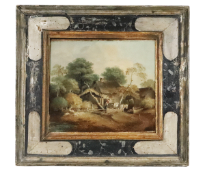 Oil on canvas painting attributed to Thomas Gainsborough (English, 1727-1788)