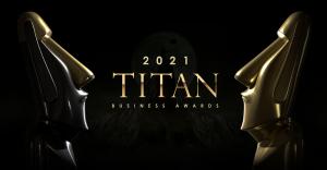 2021 TITAN Business Awards Statuettes
