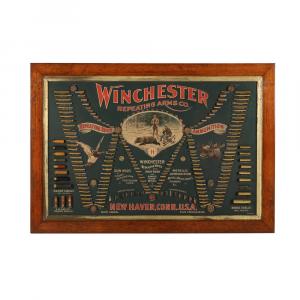 Winchester 1887 cartridge display board, American (est. CA$20,000-$25,000).