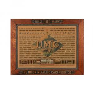 Union Metallic Cartridge Company display board, 1880s, lithographed cardboard (est. CA$20,000-$25,000).