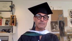 Stanley Tucci receiving honorary doctorate