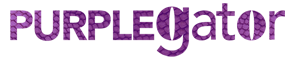 Purplegator Digital Marketing Agency Logo the word 