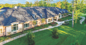 Blossom Springs Senior Living campus outdoor landscape in Rochester, MI