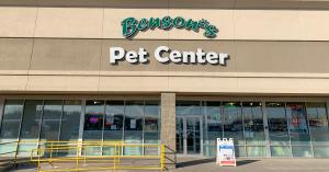 benson's pet center storefront