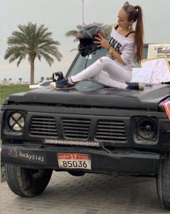 Afra Queen and her iconic Nissan Patrol Y60 Black Edition