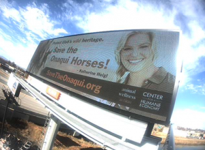 First Onaqui Billboard with Katherine Heigl in Salt Lake City