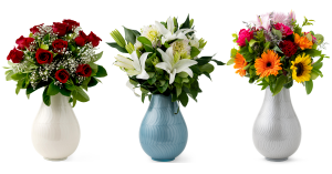 Flowers displayed in the Memorial Vase Urn