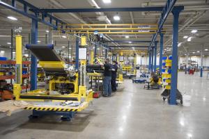 Gorbel Destuff-IT & Work Station Crane in new facility in Henrietta, NY