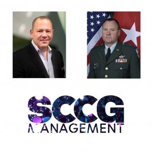 Photos of Stephen Crystal and Randall Sayre above the SCCG Management Logo
