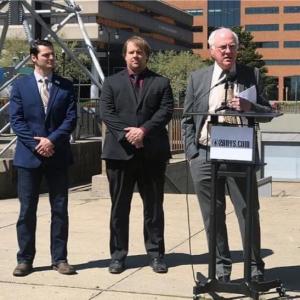 Steve Felano (2A Activist), Duane J. Whitmer (Chairman of Erie County Libertarian Party), and Jim Ostrowski (Attorney)