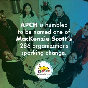 APCH teen members gather in community and celebration on campus.