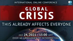 International online conference "Global Crisis. This Already Affects Everyone" is the event of utmost importance organized by volunteers from around the world on the platform of ALLATRA International Public Movement.