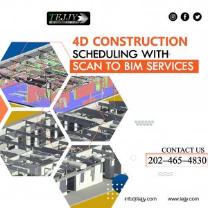 4d Construction Simulation with Scan to BIM modeling