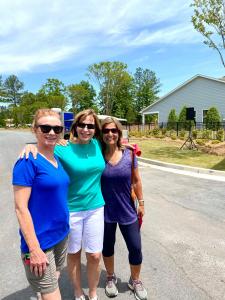 Cresswind GA Residents at Hoschton Day in front of Model Homes