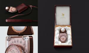 L-398 commerative display box and leather case with strap