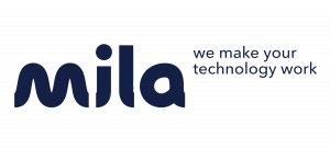 Mila tech support blue company logo