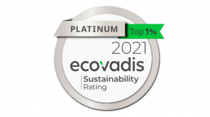 EcoVadis Platinum rating