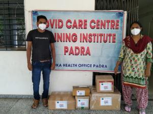 KMK Team Delivering Supplies in India