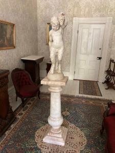 Beautifully carved 19th century white marble statue of a fawn in wonderful condition, 36 inches tall. Estimate: $20,000-$35,000.
