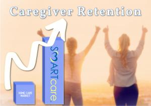 Bar graph showing growth of caregiver retention over market