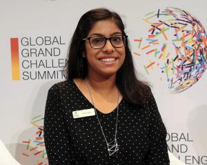 Jainita Chauhan at the Global Grand Challenges Summit in London