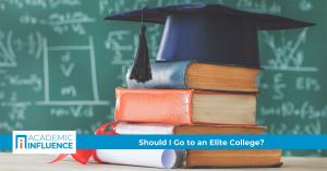 Elite college book stack and graduation cap, image