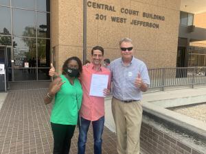 Carlos with filed court documents!