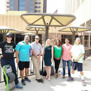 Group of advocates at Arizona Central Court House