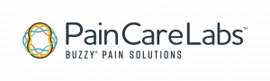 Image of Pain Care Labs Logo with tagline "Buzzy Pain Solutions"