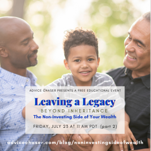 Webinar information on planning your legacy