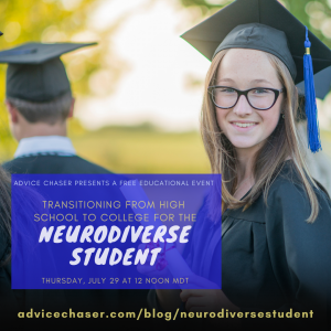 Give your neurodiverse teen the support they need to succeed in college in this Advice Chaser webinar.