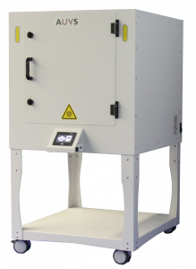 The UV Cube disinfects a higher volume of devices and larger items