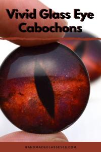 Vivid glass eye cabochons