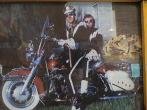 Bob and Christine “Teenie” Bearor would ride to shows or just for fun on one of Bob’s Harley-Davidsons, often in matching outfits.