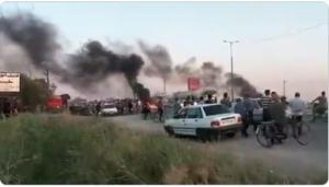 July 18, 2021 - The people of Susangard protested by closing the main road to Ahvaz.