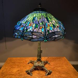 Tiffany Studios Dragonfly table lamp, 31 inches tall. Estimate: $250,000-$375,000.