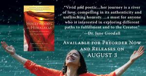 Dr. Jane Goodall endorses Sadvhi's new book "Hollywood to Himalayas"