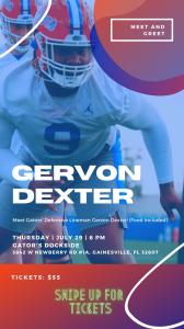 Gervon Dexter Meet & Greet Event
