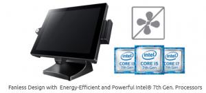 Fanless Design with Energy-Efficient and Powerful Intel® 7th Gen. Processors