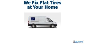 Flat Tire Service Van offering Mobile Tire Repair Services