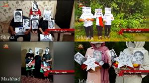 July 30, 2021 - Shiraz, Mashhad, Tehran, and Isfahan– Activities of Resistance Units and MEK supporters in commemoration of the victims of the 1988 massacre – July 29, 2021.