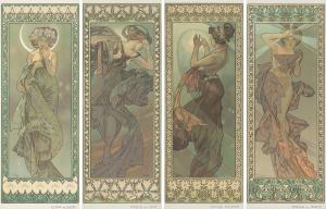 Alphonse Mucha, The Stars. 1902. $120,000.