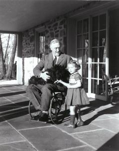 FDR in his wheelchair