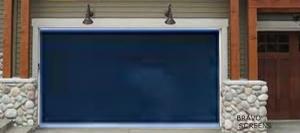 Single garage door screen